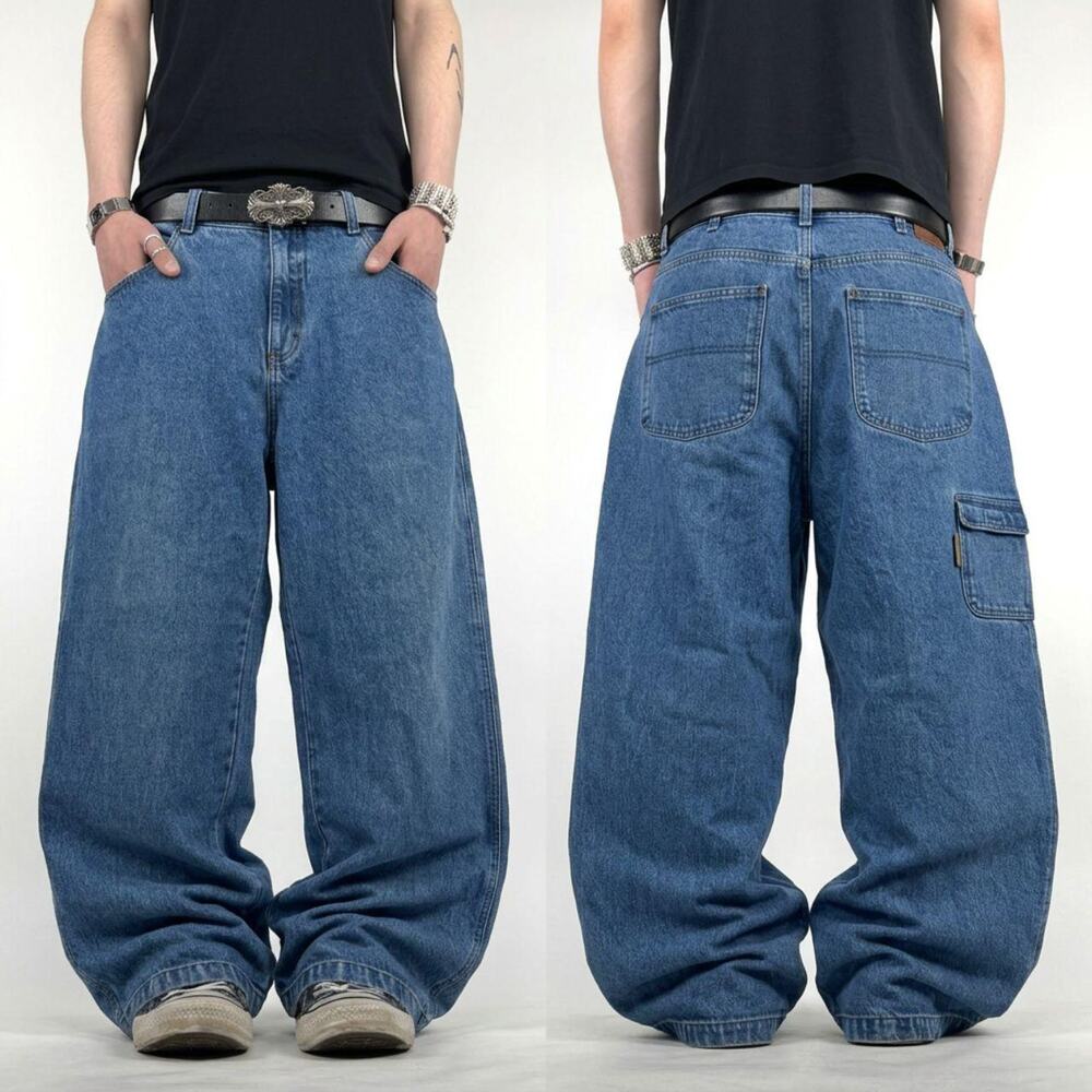 Vintage y2k columbia grunge baggy wide leg carpenter stonewash jeans